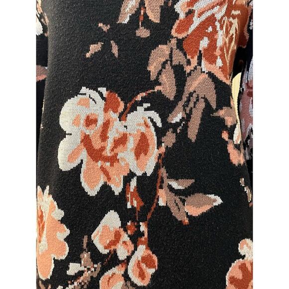 Ali & Jay Women’s Sweater Mini Dress Floral Turtleneck Dolman Sleeve S Cottage - Picture 11 of 14